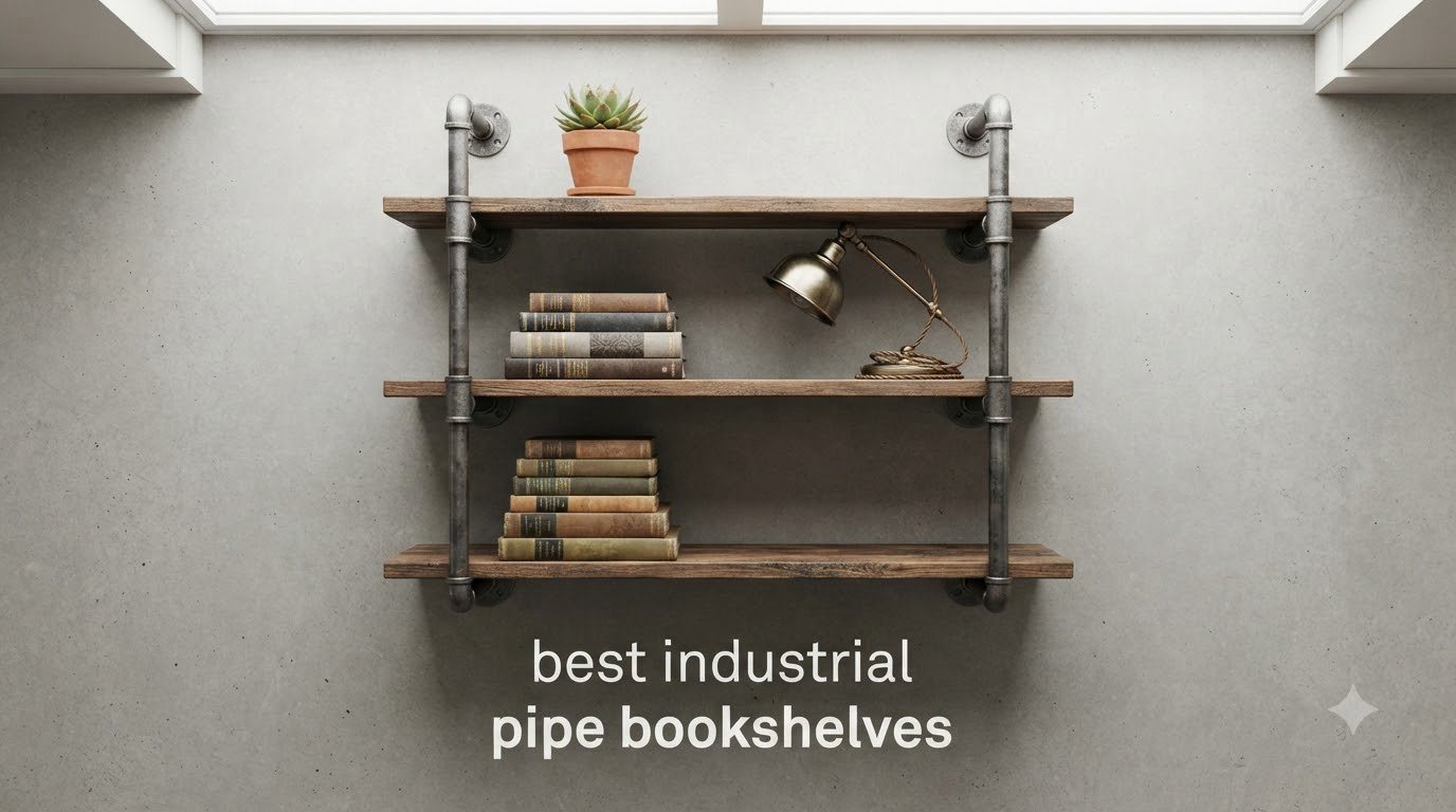 best industrial pipe bookshelves
