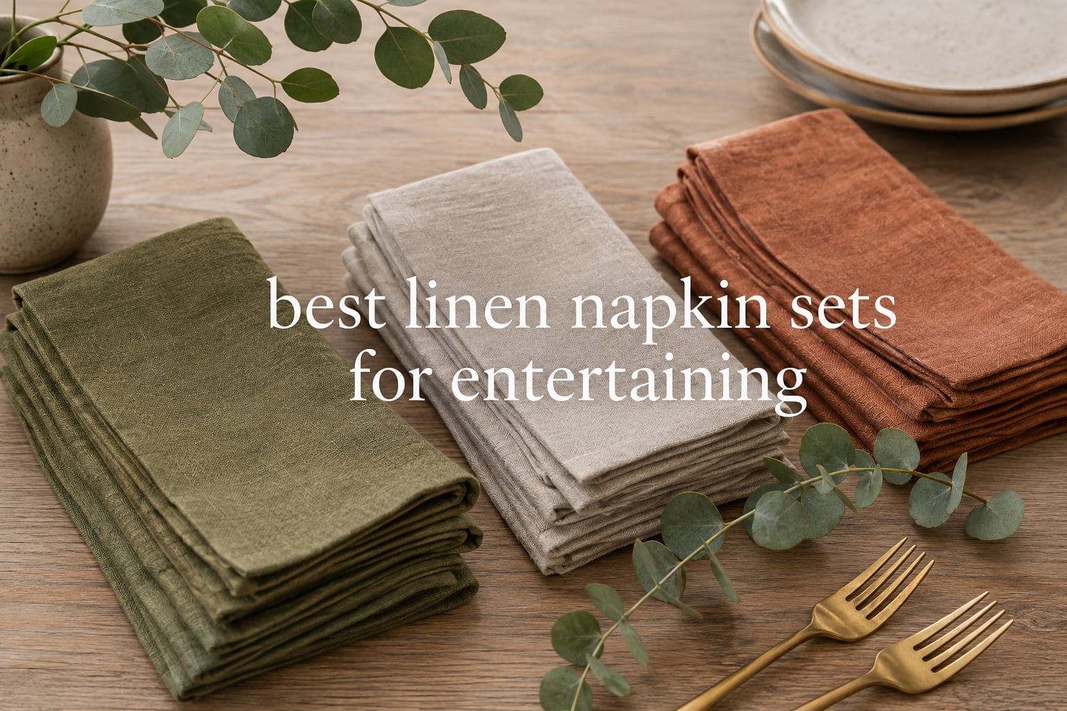 best linen napkin sets for entertaining