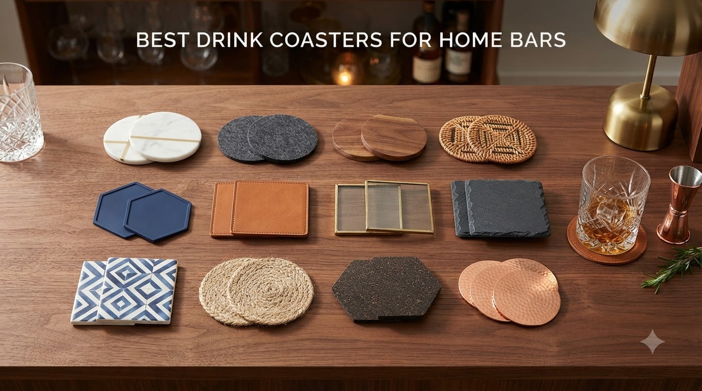 best drink coasters for home bars