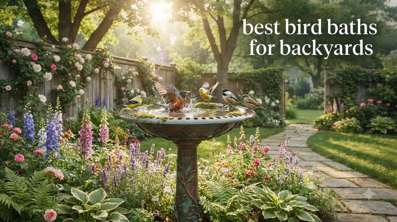 best bird baths for backyards