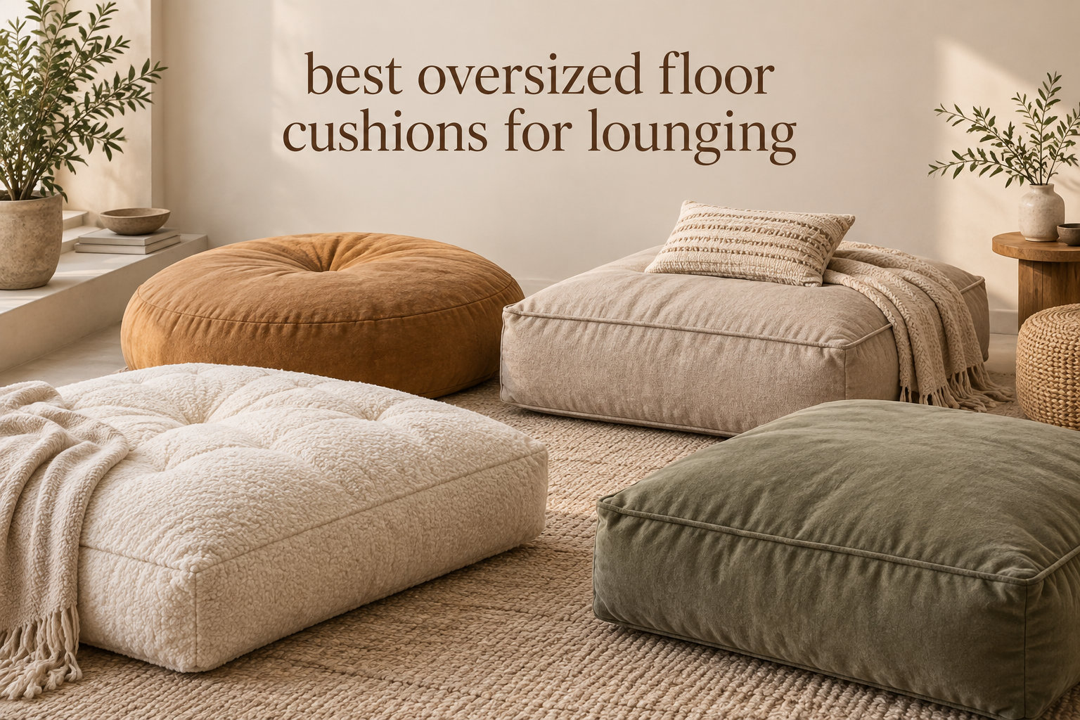 best oversized floor cushions for lounging