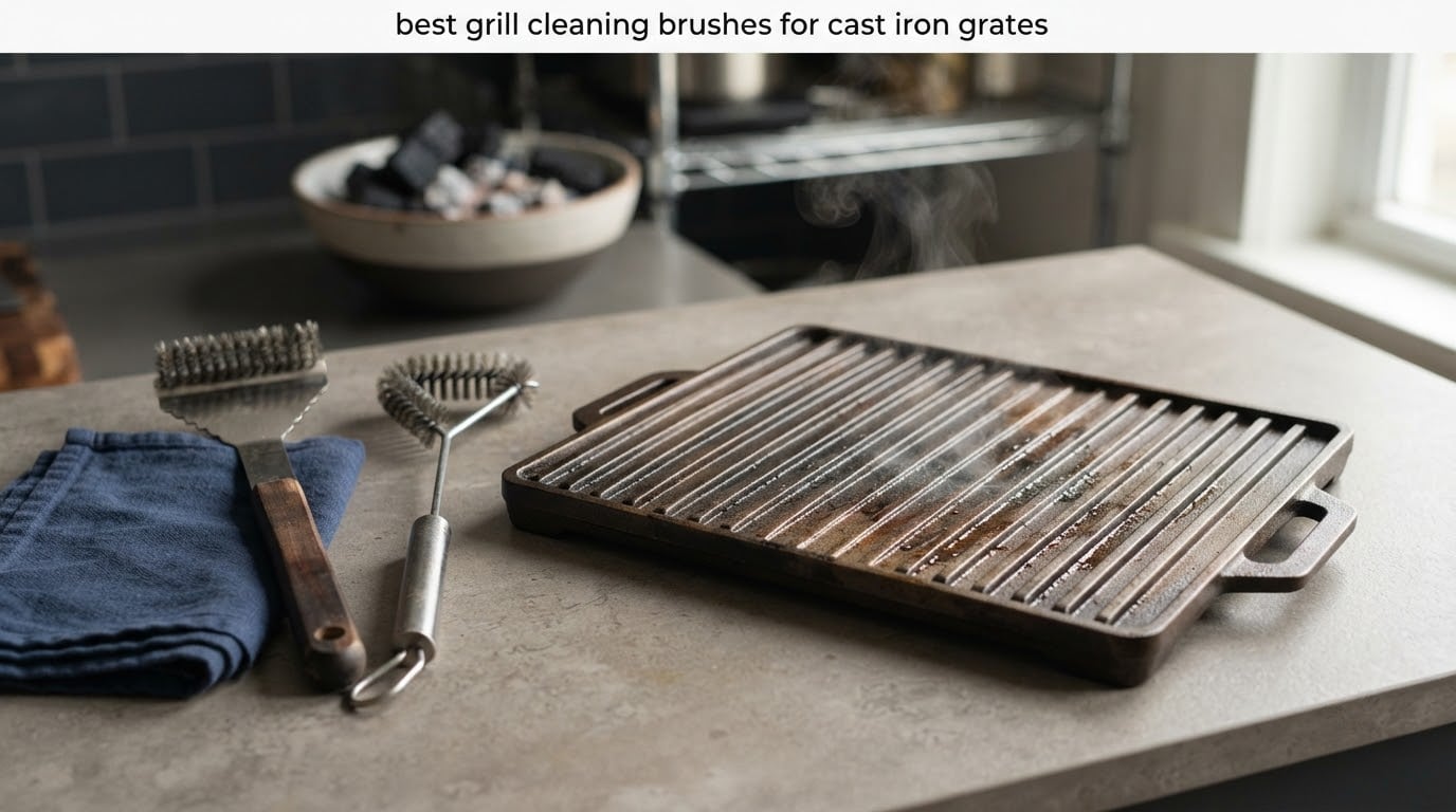 best grill cleaning brushes for cast iron grates