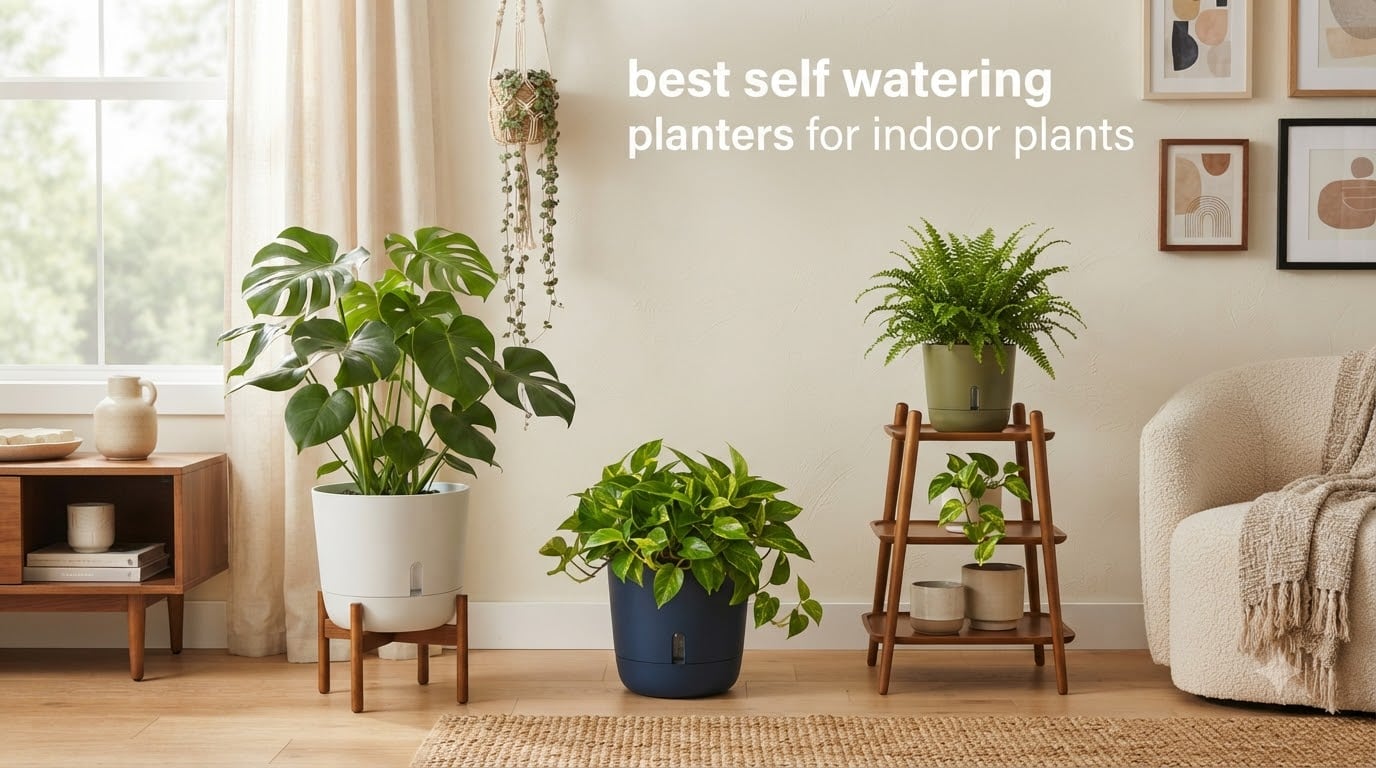 best self watering planters for indoor plants