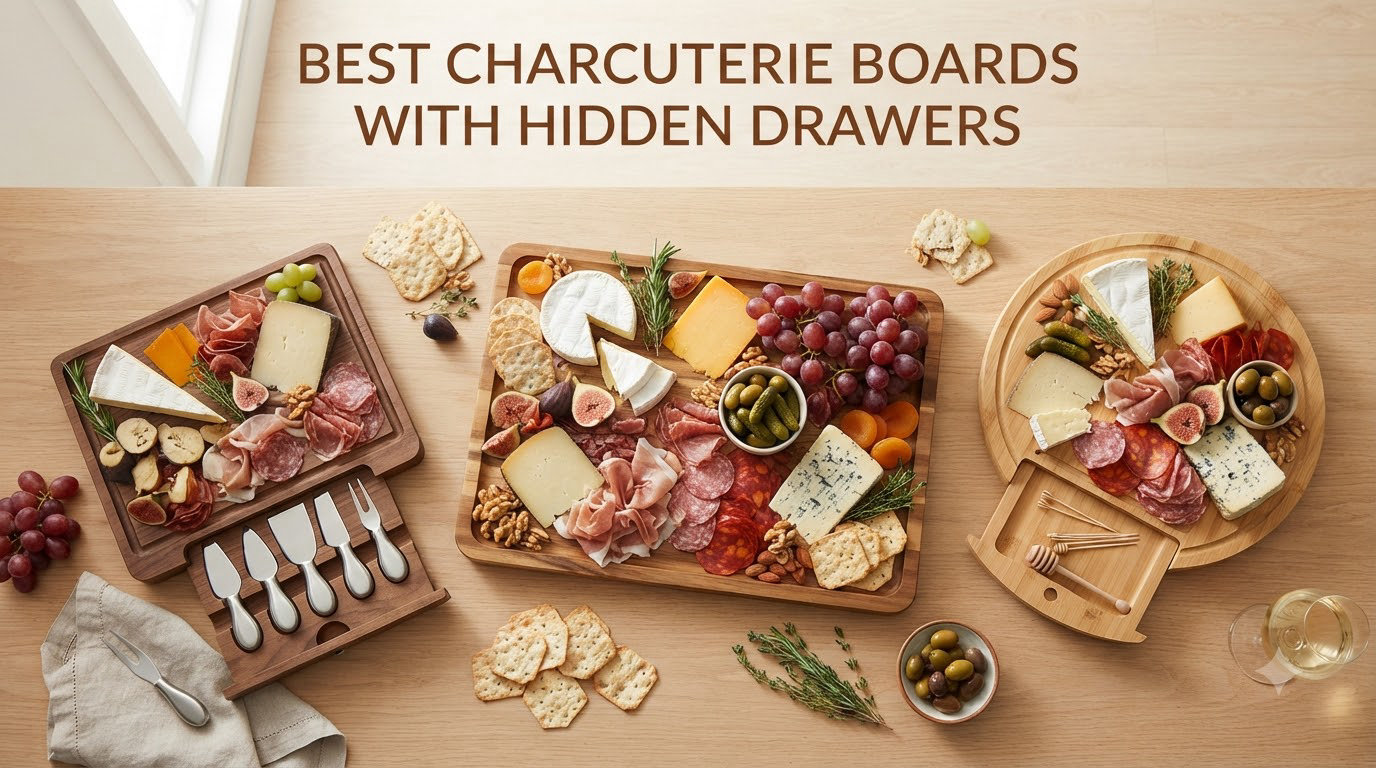 best charcuterie boards with hidden drawers