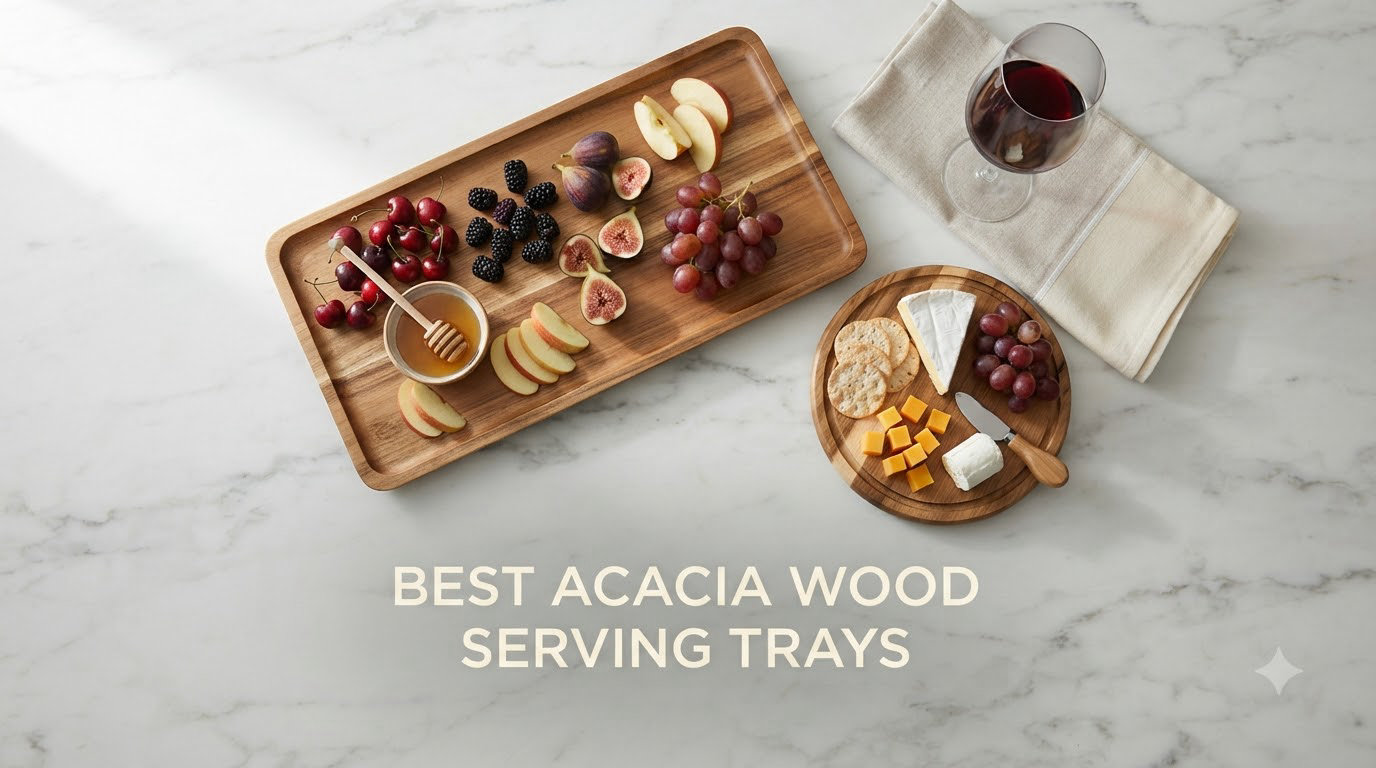 best acacia wood serving trays