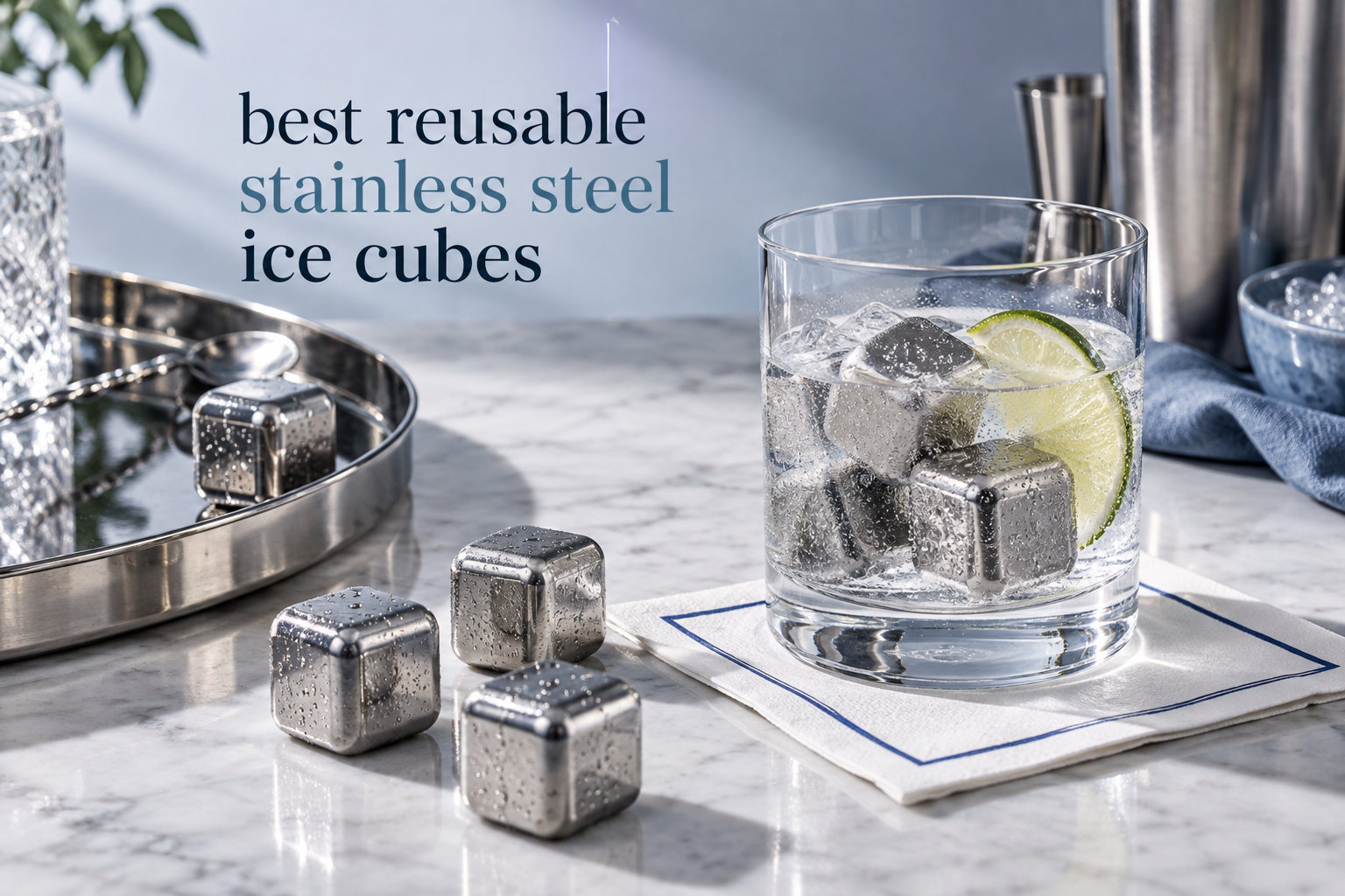 best reusable stainless steel ice cubes