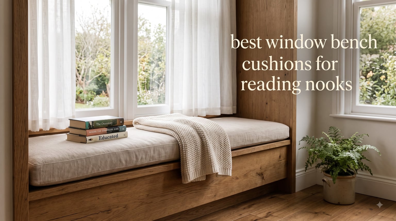 best window bench cushions for reading nooks