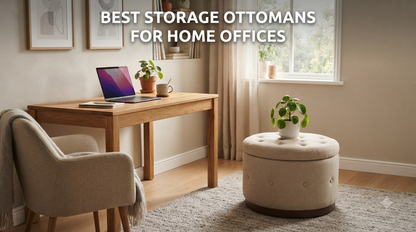best storage ottomans for home offices