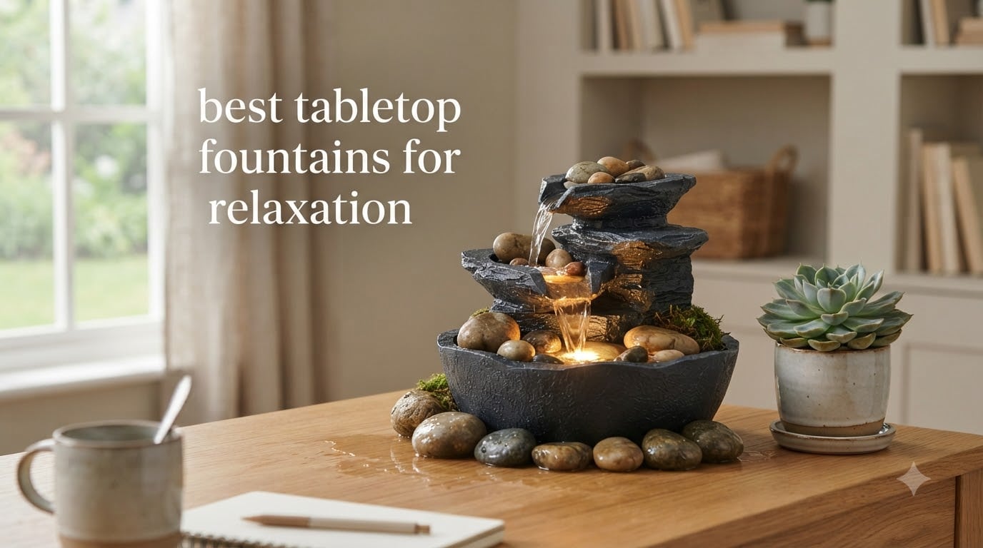 best tabletop fountains for relaxation