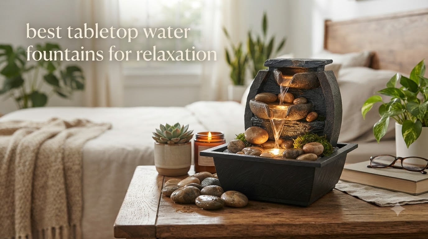 best tabletop water fountains for relaxation