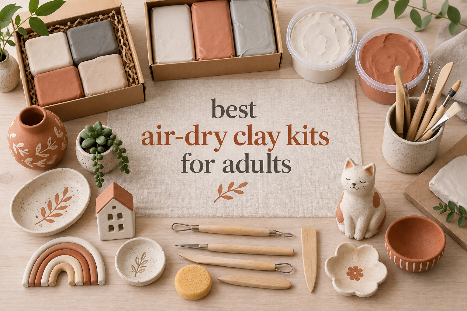 best air-dry clay kits for adults