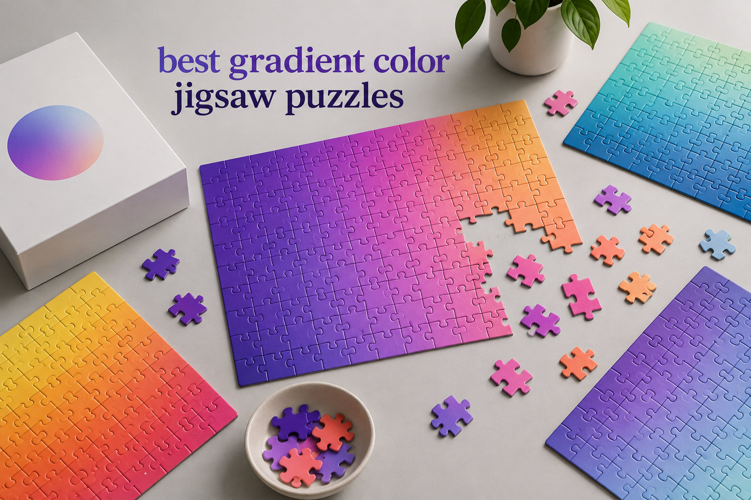 best gradient color jigsaw puzzles