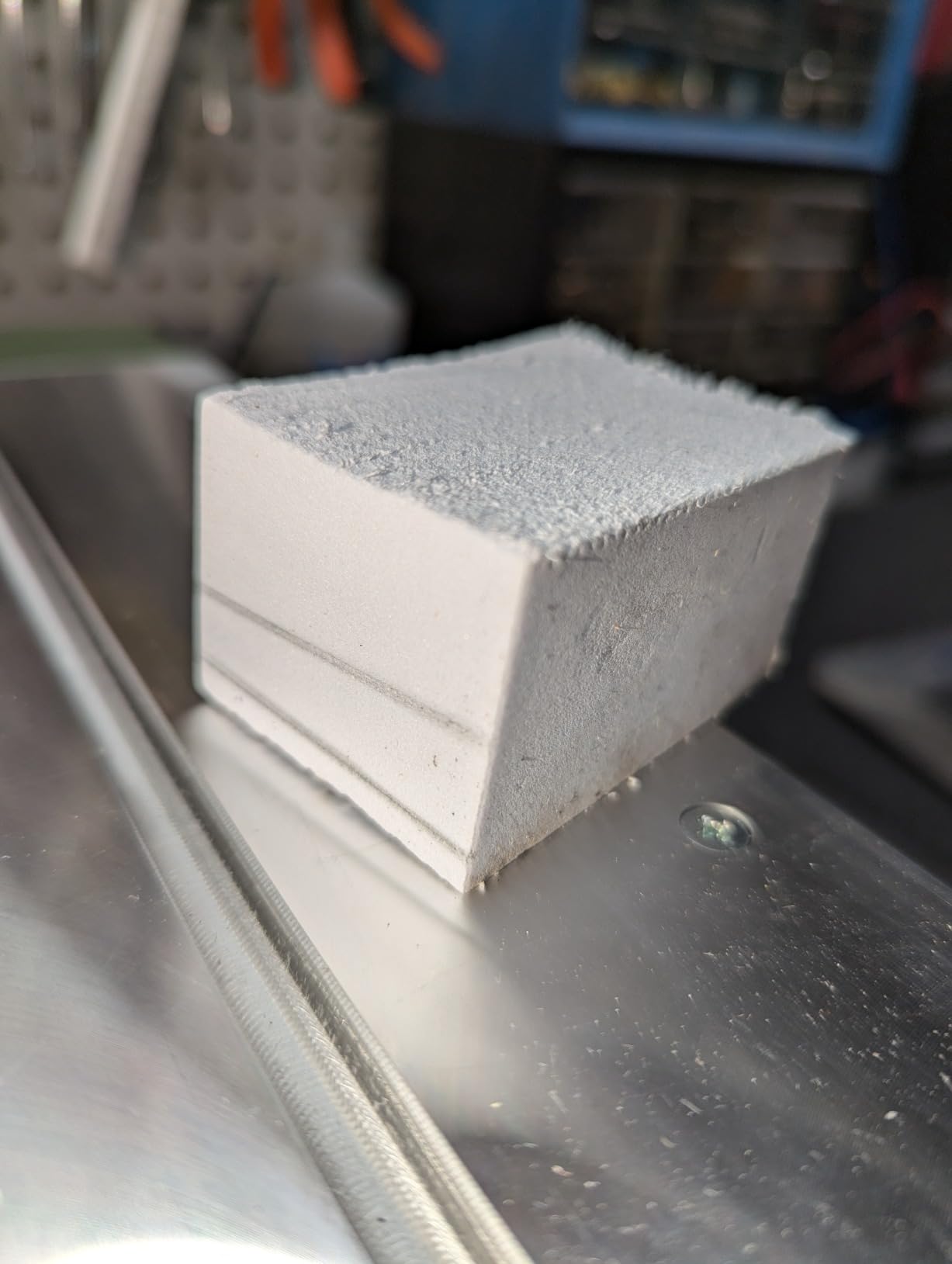 PROXXON Table Saw FET for Precision Cuts in Wood, Non-Ferrous Metals, Plastics - Adjustable Blade, Extendable Table, Low Noise Motor, 110-120V AC - 37070 customer photo 1