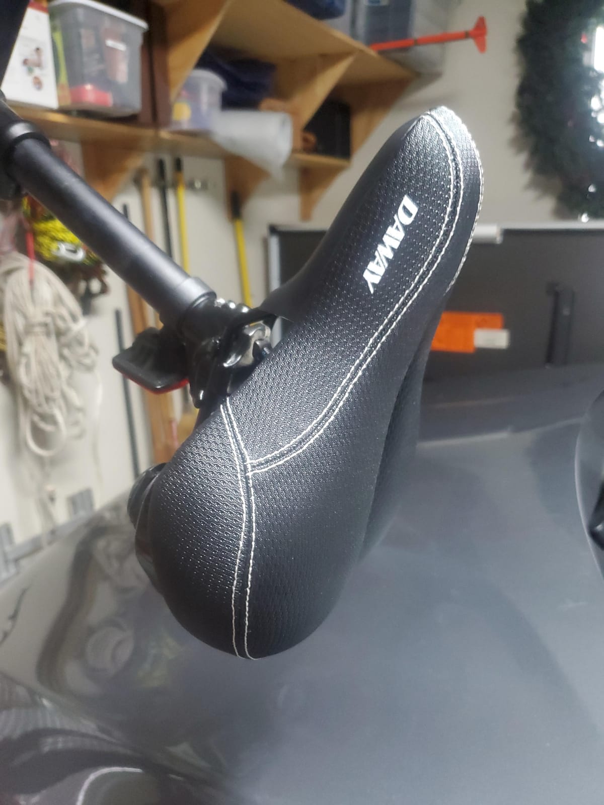 DAWAY Comfortable Men Women Bike Seat - Soft Memory Foam Padded Bicycle Seat, Bike Saddle Replacement with Wide Cushion for Peloton, Mountain & Exercise Bikes, Shock Absorbing, Waterproof, Universal customer photo 1