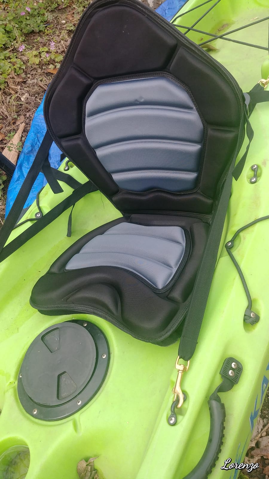 Ultra thick OceanMotion Ergo-Fit sit on top Kayak seat w/storage bag customer photo 2