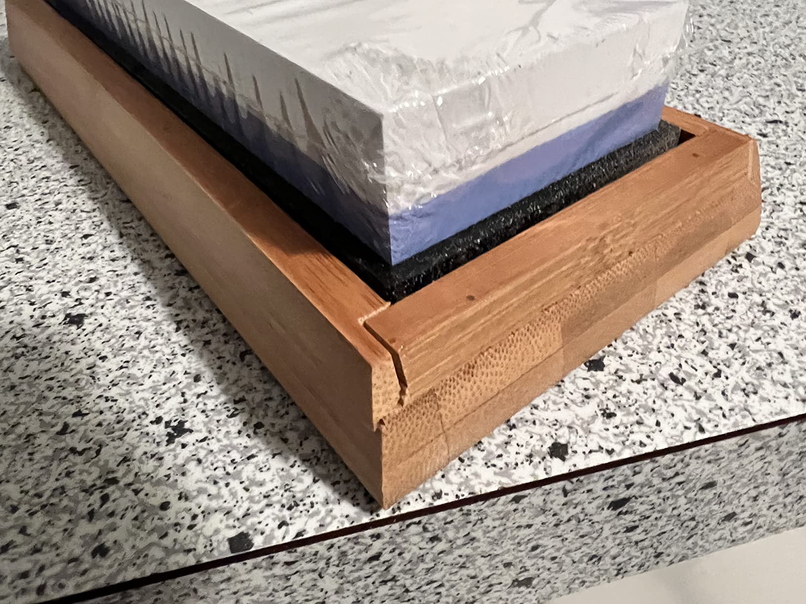 Angerstone Premium Knife Sharpening Stone–Whetstone 1000/6000 Grit, Whetstone Knife Sharpener with NonSlip Base, Best Wet Stone Sharpening Kit, Angle Guide customer photo 1