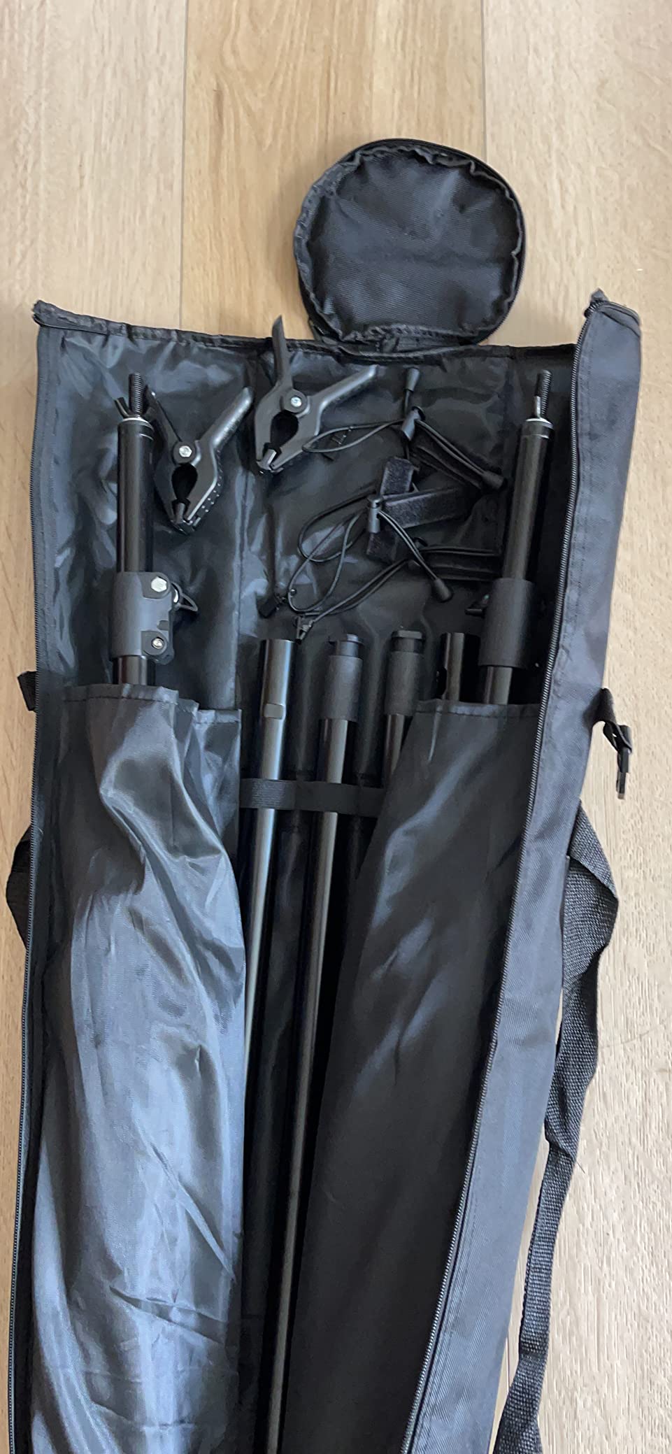 SLOW DOLPHIN Photo Video Studio 12ft (W) x 10ft (H) Heavy Duty Adjustable Photography Backdrop Stand Background Support System Kit with Carry Bag customer photo 2