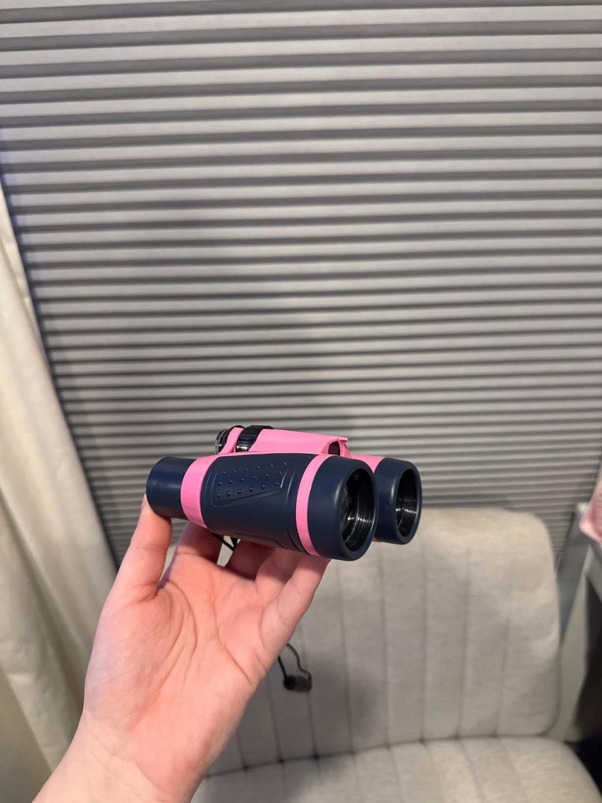 Compact Binoculars for Kids Bird Watching Hiking Camping Fishing Accessories Gear Essentials Best Toy Gifts for Boys Girls Children Toddler Waterproof 5X30 Optical Lens Including Compass customer photo 1