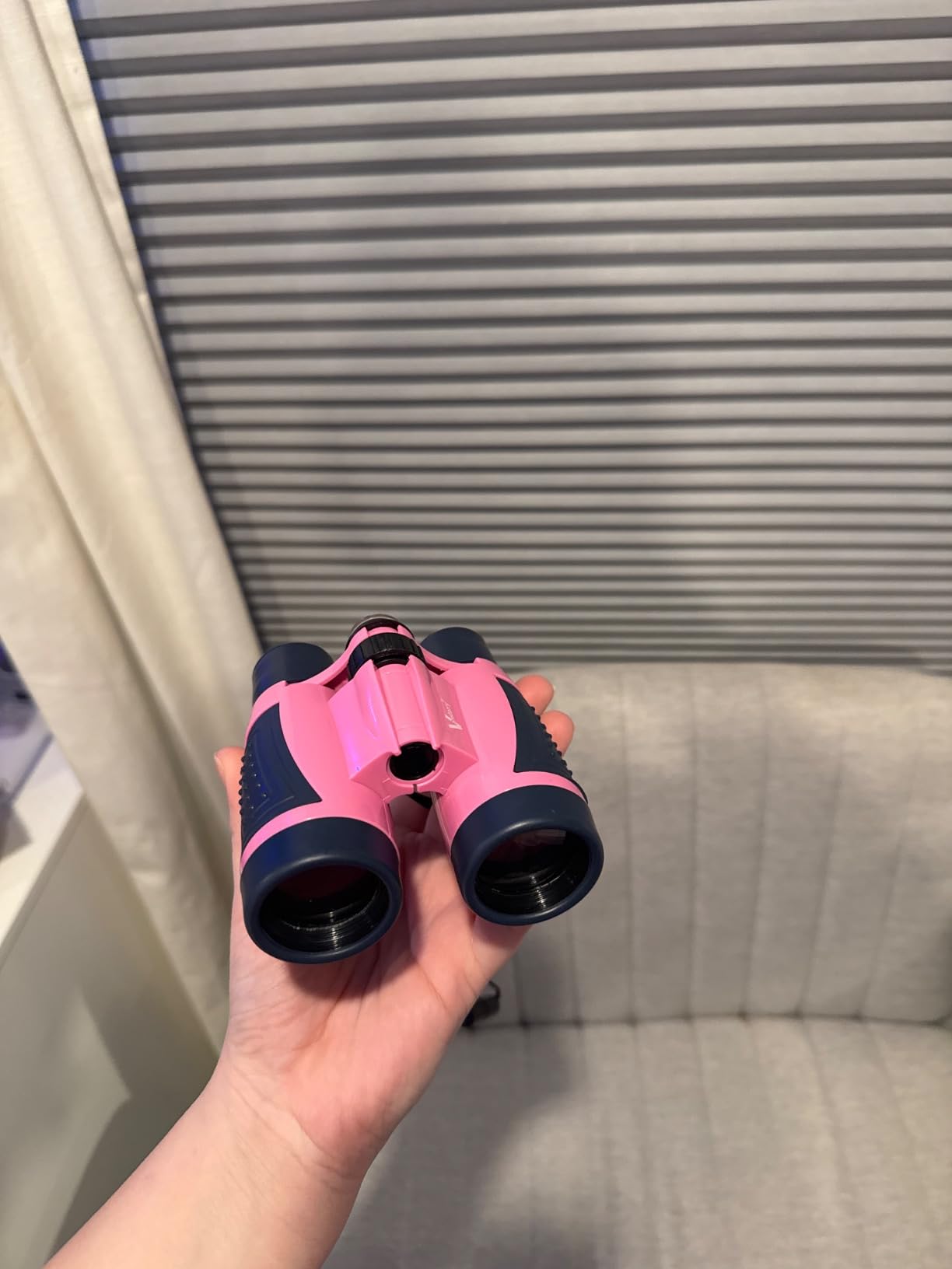 Compact Binoculars for Kids Bird Watching Hiking Camping Fishing Accessories Gear Essentials Best Toy Gifts for Boys Girls Children Toddler Waterproof 5X30 Optical Lens Including Compass customer photo 2