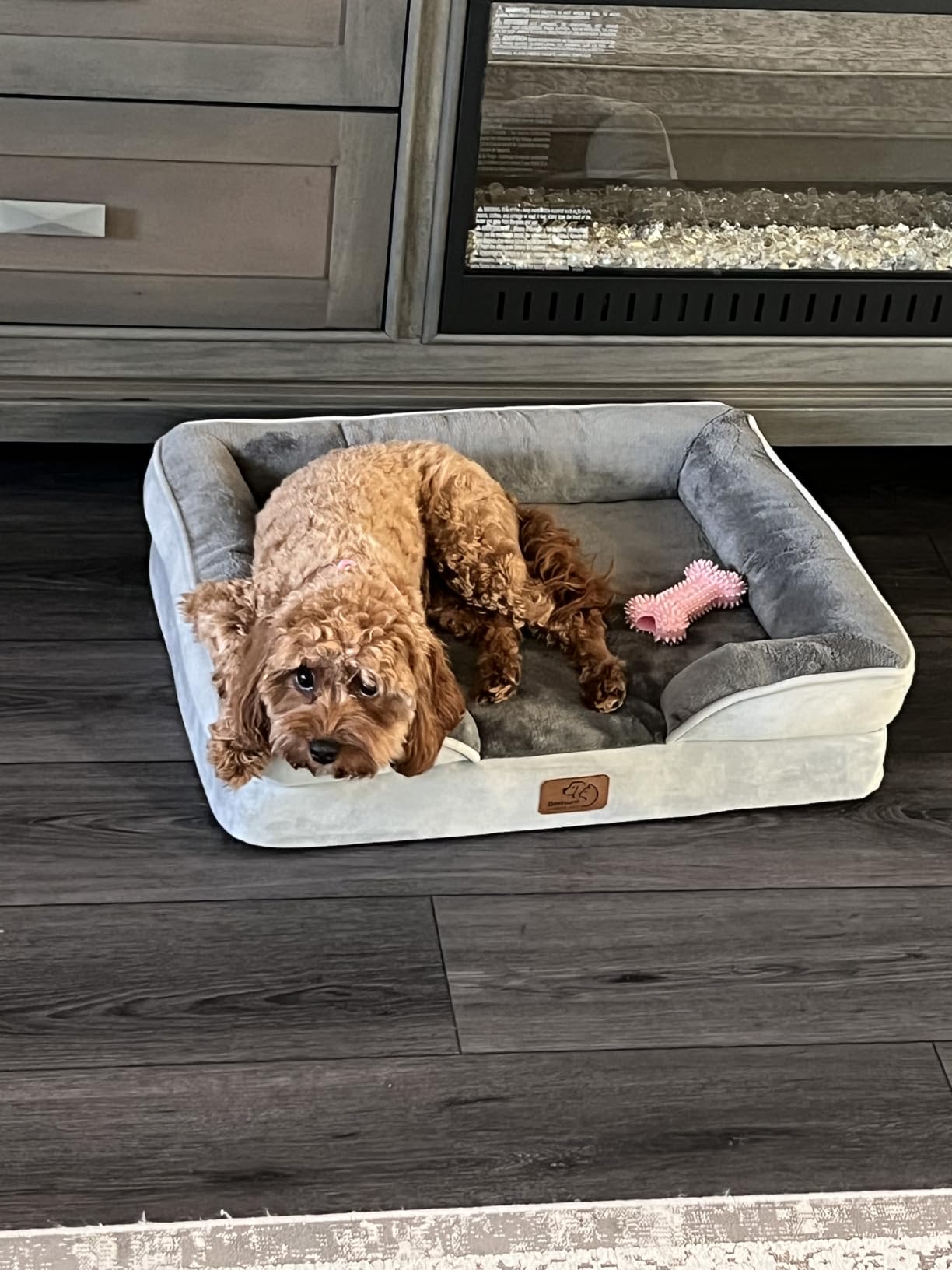 Bedsure Orthopedic Dog Bed Medium Washable Original Design, 28