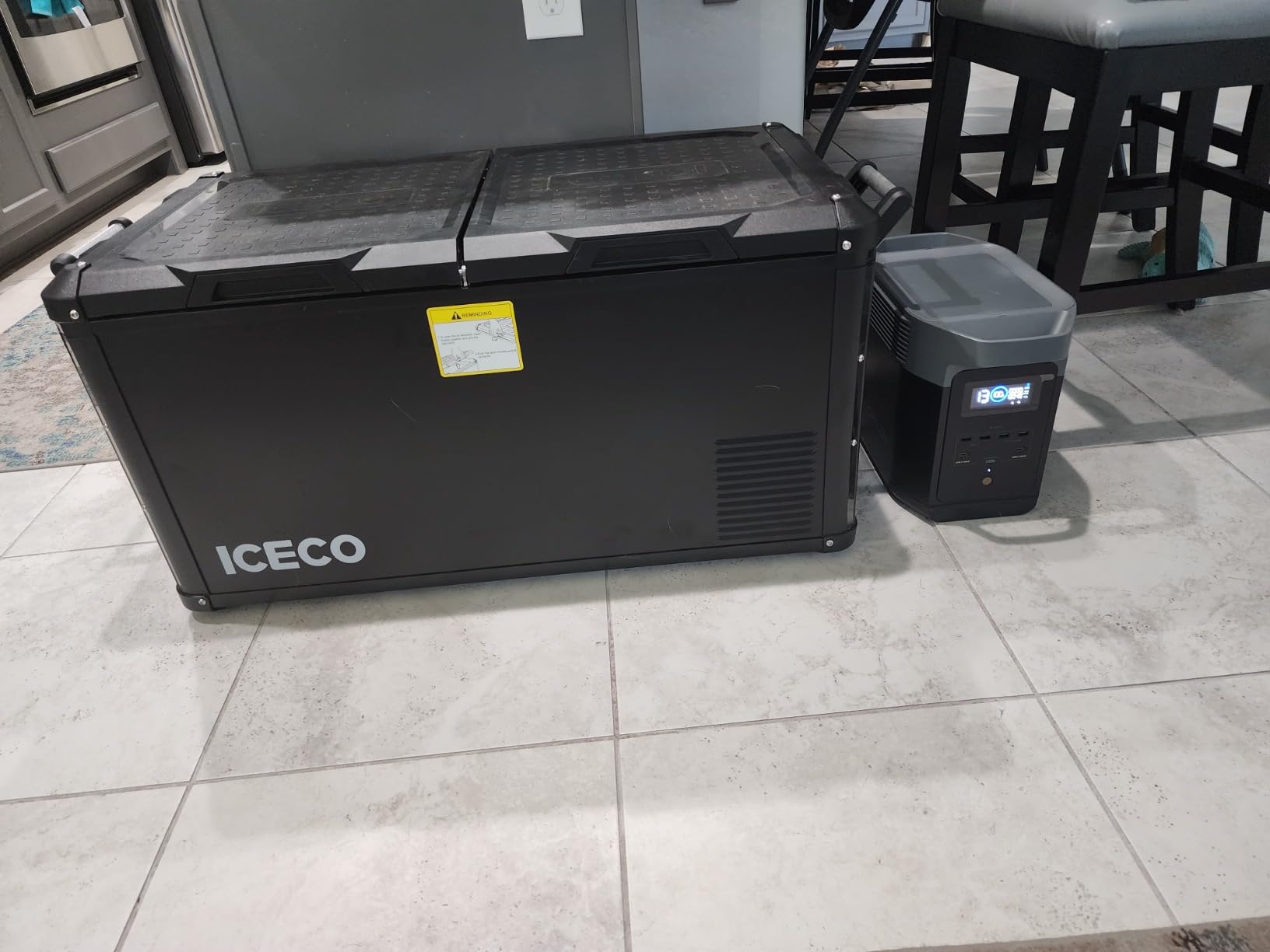 ICECO VL75 ProD 12V refrigerator,79 Quart Dual Zone Portable Fridge Freezer customer photo 2