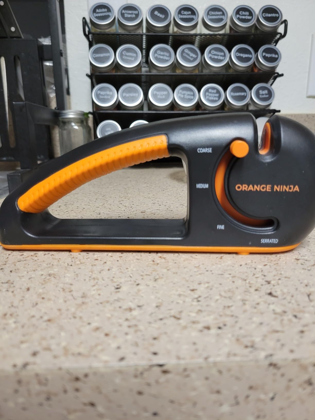 Orange Ninja Serrated & Kitchen Knife Sharpener – 4-Stage Sharpening Tool customer photo 2