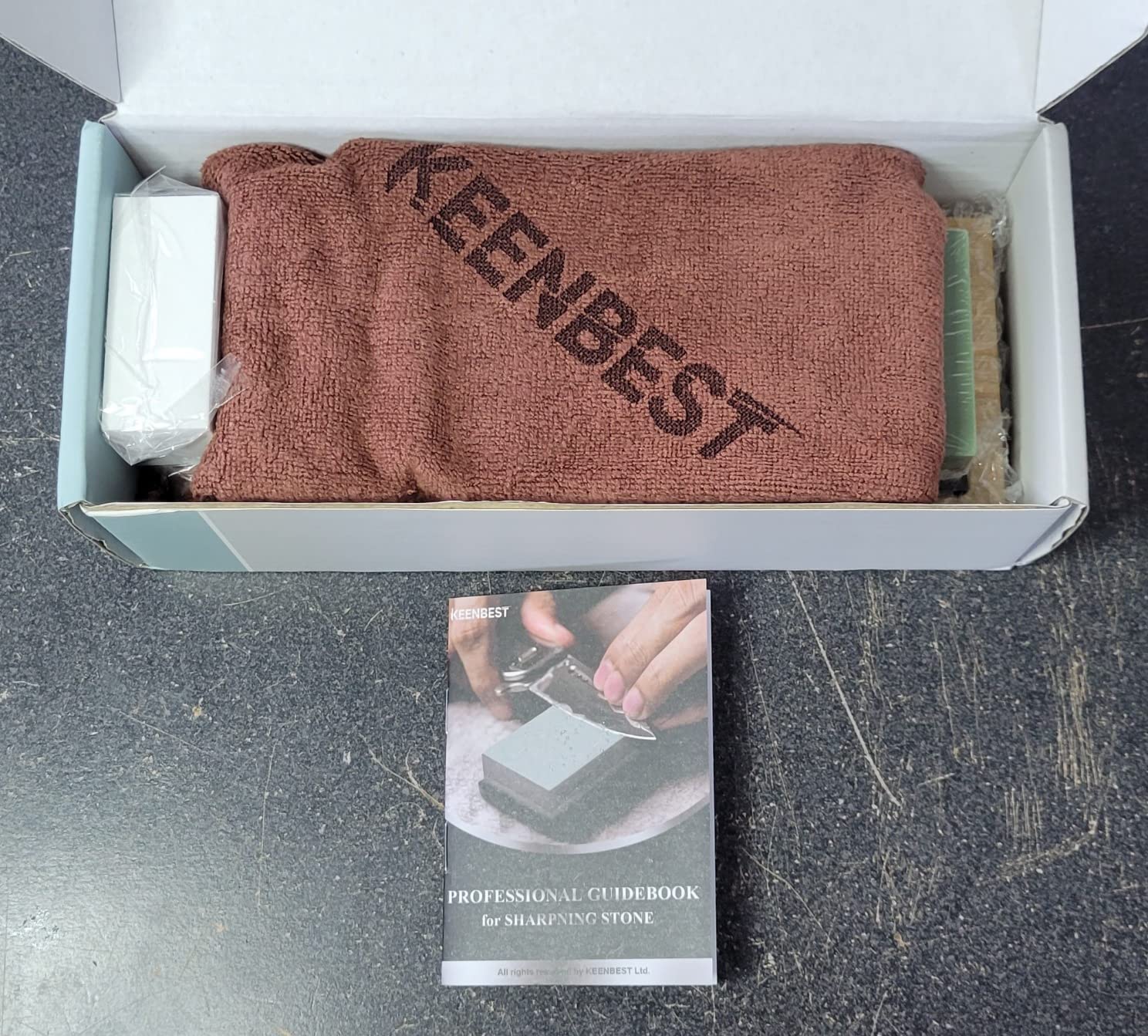 KEENBEST 1000/6000 Grit Sharpening Stone Whetstone Knife Sharpener Kit customer photo 2