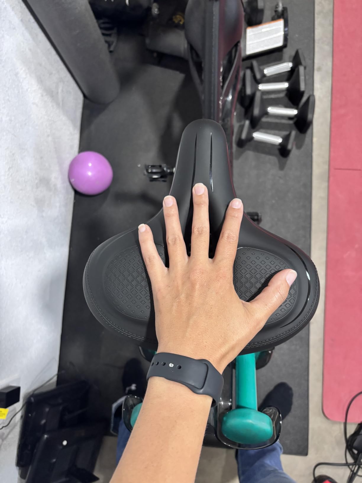 Oversized Bike Seat Cushion for Peloton Bike & Bike +, Exercise Bike customer photo 1