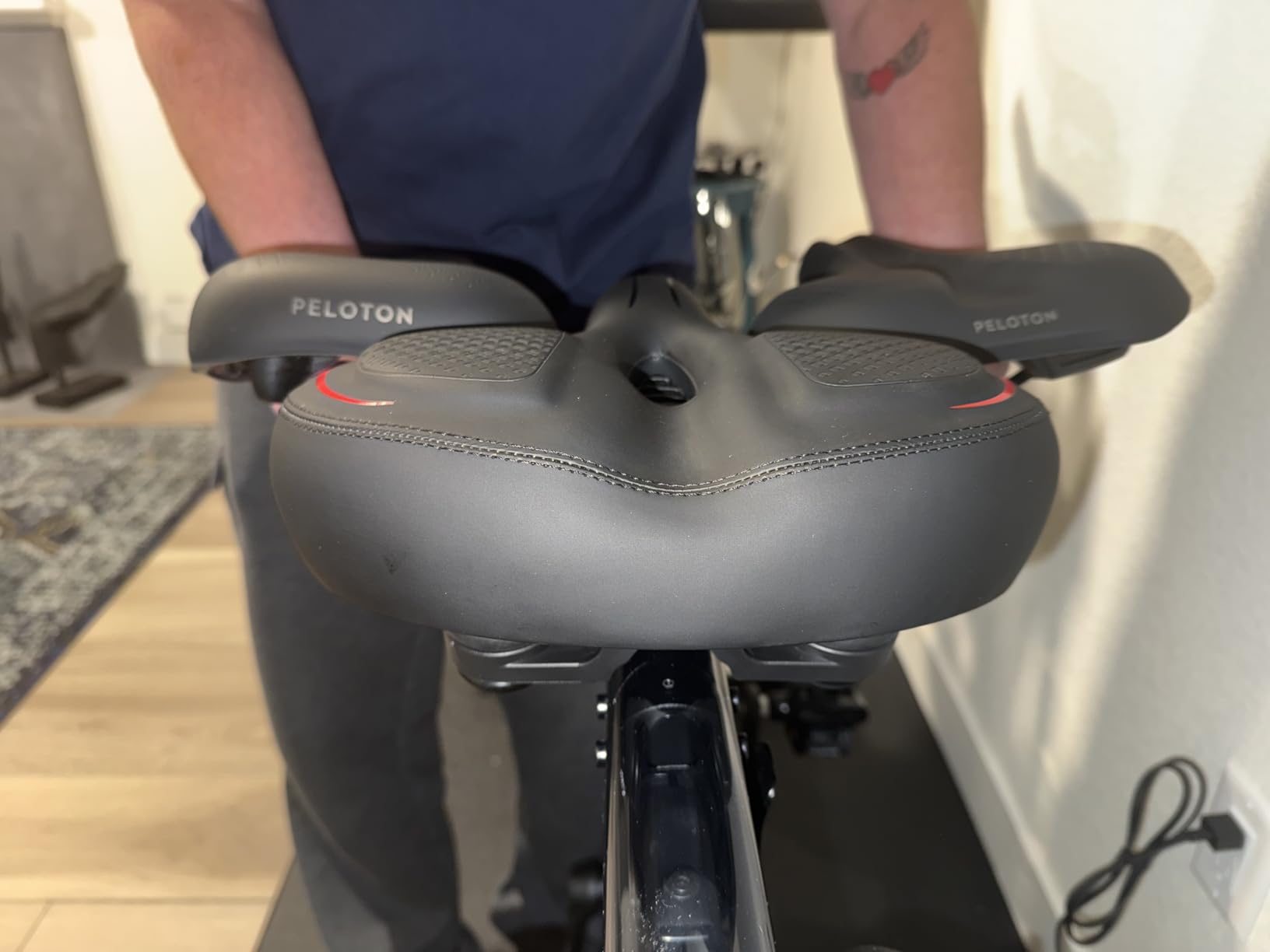 Oversized Bike Seat Cushion for Peloton Bike & Bike +, Exercise Bike customer photo 2