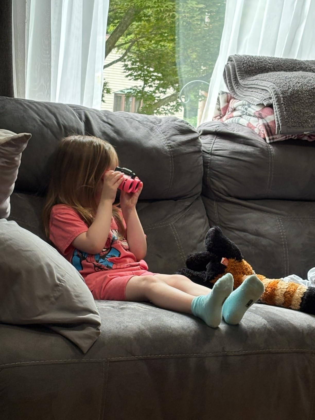 Toys for 3-7 Year Old Girls: LET'S GO! Binoculars for Kids Bird Watching|Camping|Hiking 3 4 5 6 7 8 Year Old Girl Boy Birthday Gifts Outdoor Toy for Kid Ages 4-6 Toddler Gift Stuffers customer photo 2