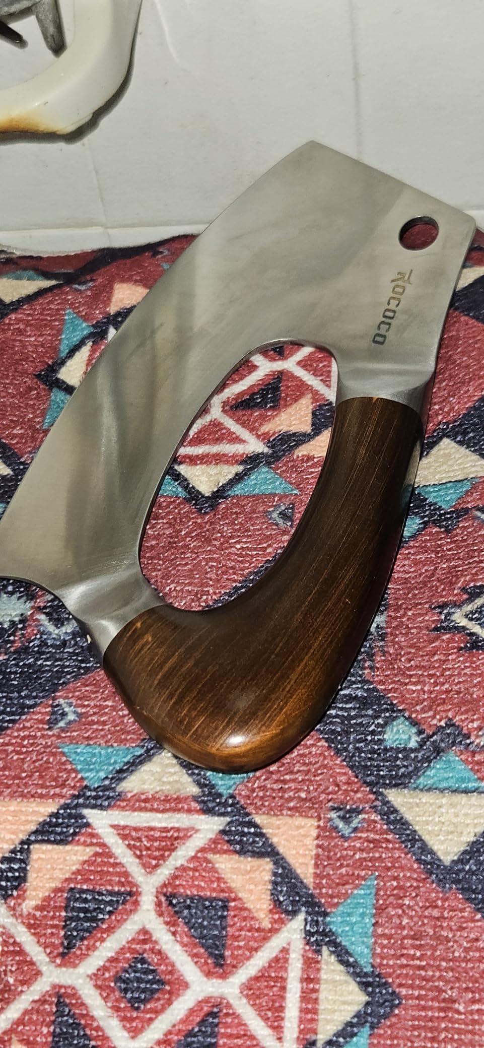 ROCOCO Effort Saving Meat Cleaver - Bronze Easy Handle Chef Knife customer photo 2