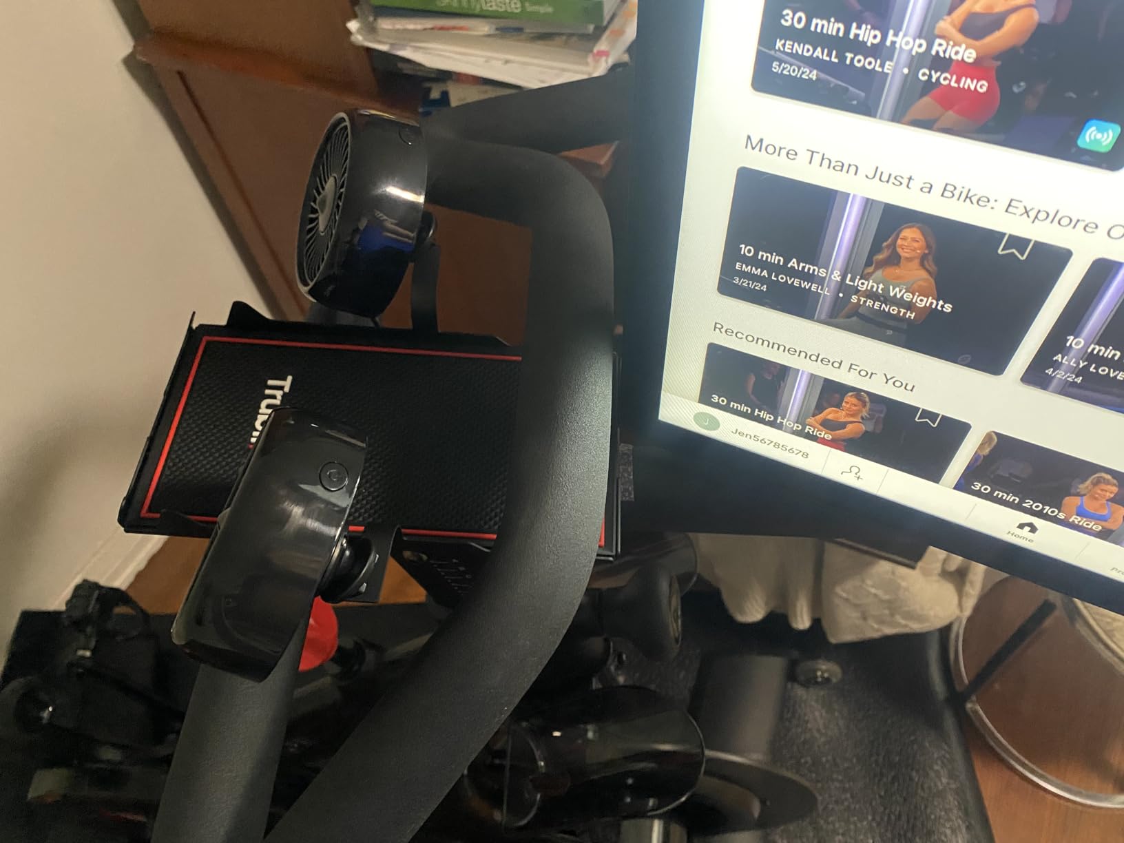 TrubliFit Dual Cooling Fans with Phone Tray for Peloton Bike, No Batteries customer photo 1