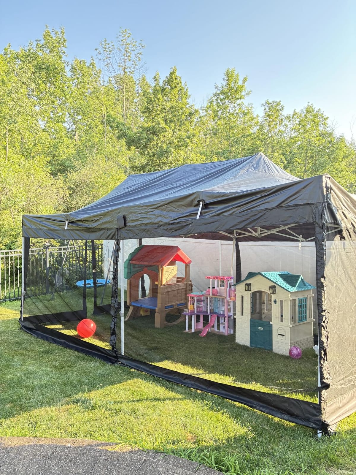 COBIZI 10x15 Heavy Duty Pop Up Canopy Tent with Mosquito Netting Sidewalls customer photo 1