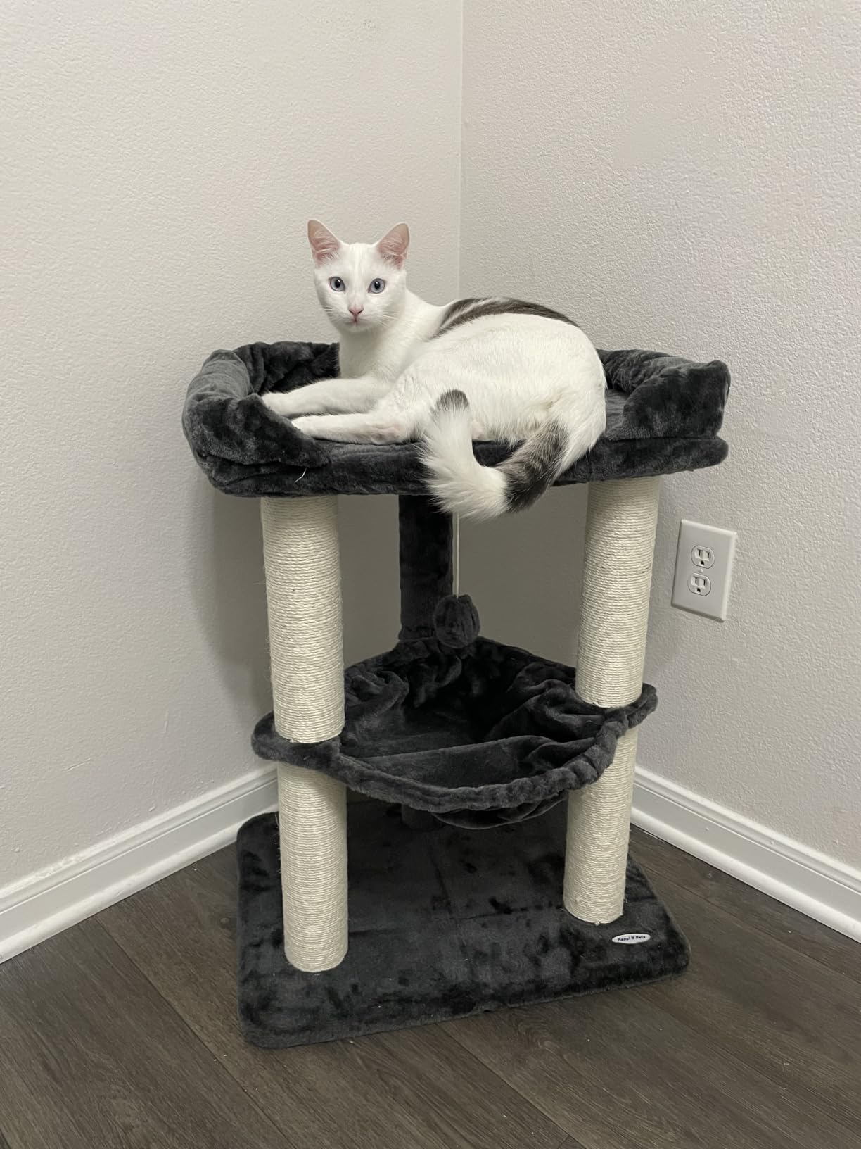 Happi N Pets Cat Tree, Cat Scratching Posts with Large Bed for Big Cats customer photo 1
