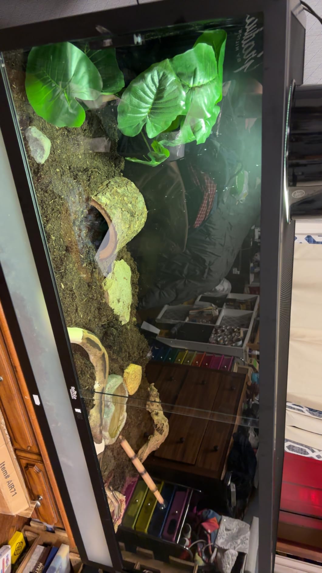 Reptile Habitats 5x2x2 (150 Gallon) Reptile Enclosure V3, Features PVC Panels, Glass Doors, Lightweight, Easy to Assemble, Heavy Duty Screen, Aluminum Frame customer photo 2