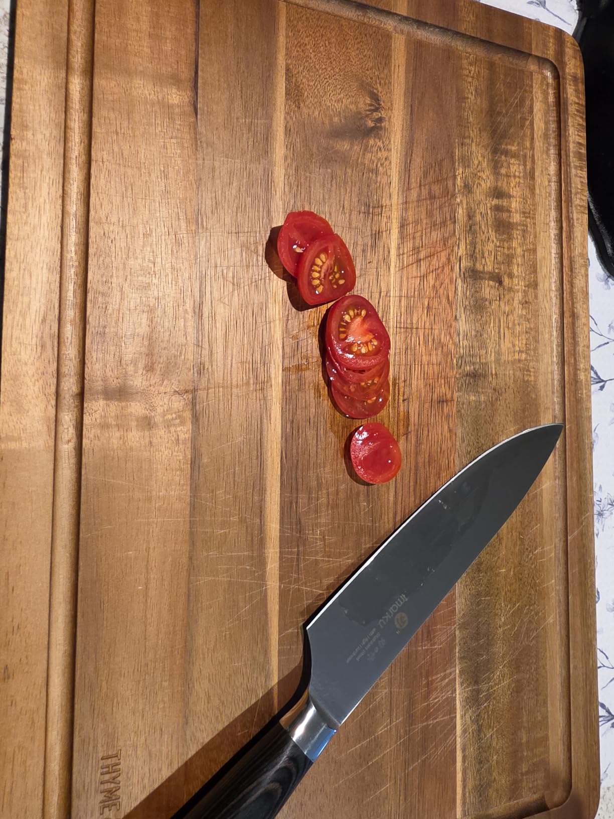 imarku Nakiri Knife 7 Inch, Japanese High Carbon Stainless Steel Chopper customer photo 2