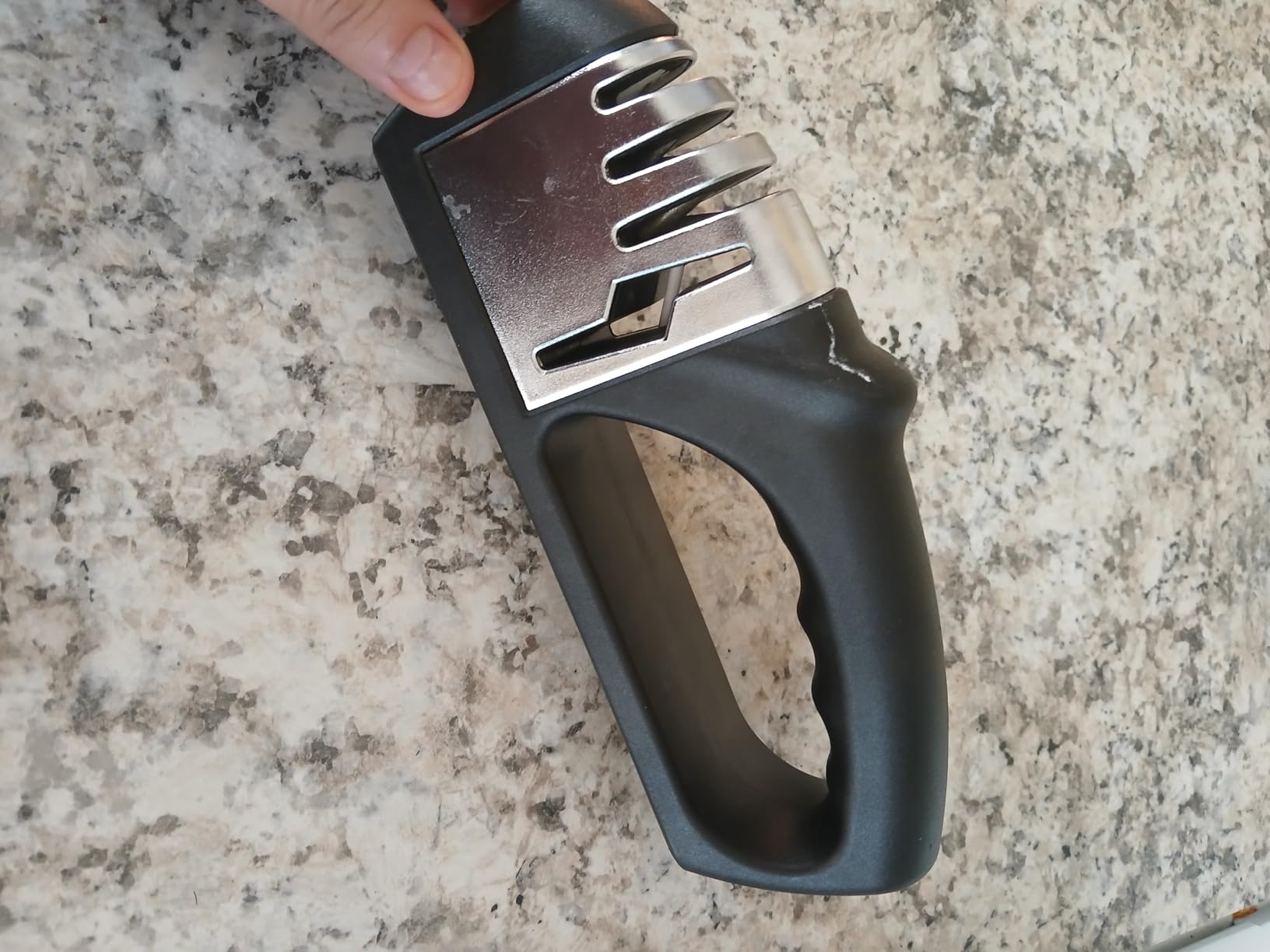 HOTEC 4in1 Knife Sharpener, 3 Stage Manual Sharpener customer photo 2