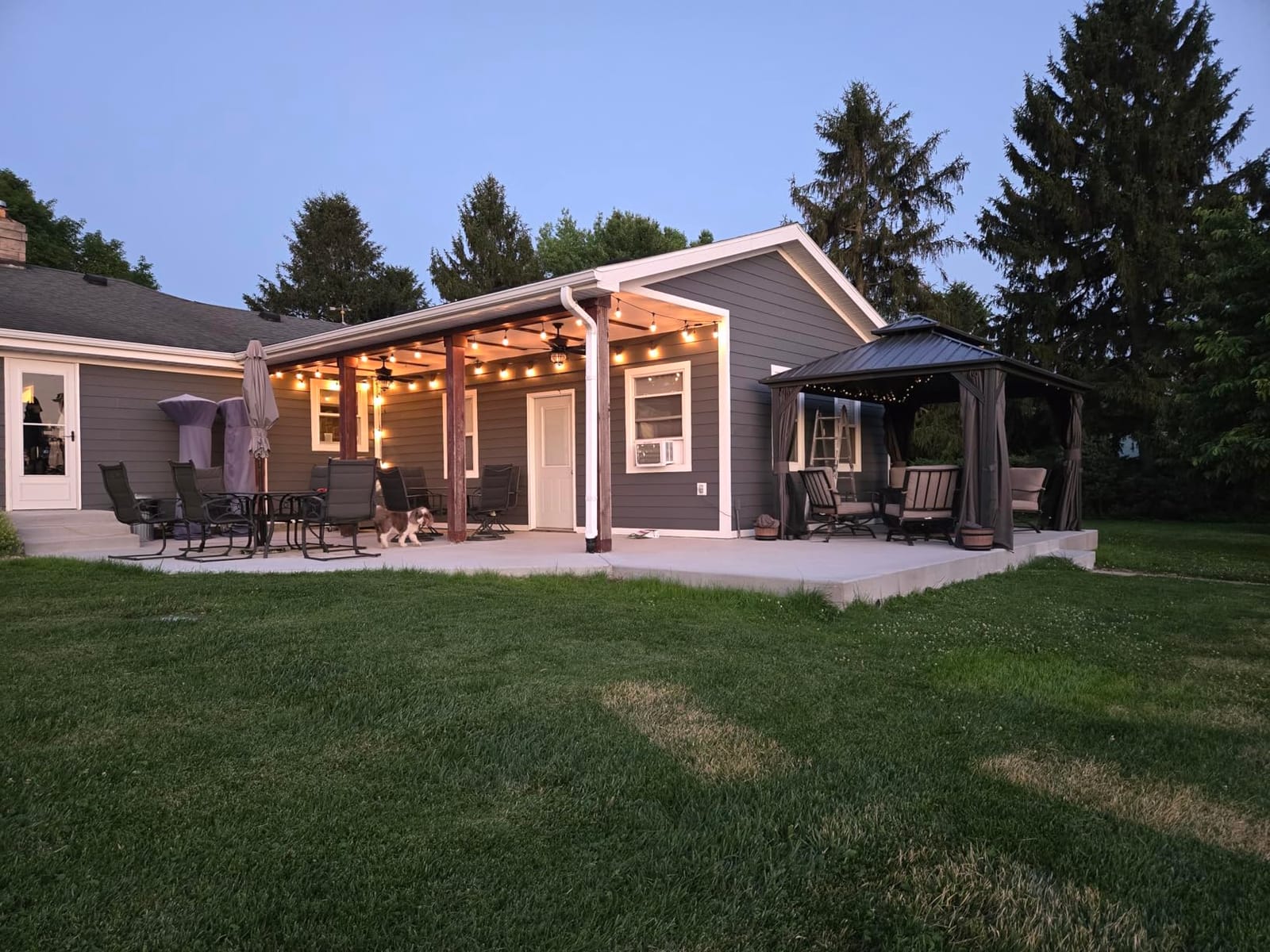 Domi 12x15FT Sunroom Gazebo with 4 Sliding Doors on All Sides, Aluminum Patio Solarium Sunroom Kit All Season, Freestanding Enclosed Gazebo with Galvanized Steel Roof and Movable PVC Windows customer photo 1