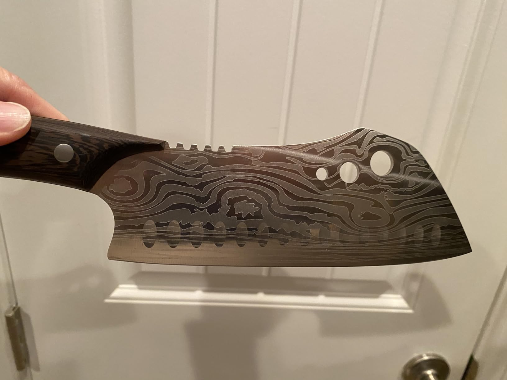 SYOKAMI Nakiri Knife, 7.2 Inch Japanese Inspired Vegetable Chef Knife customer photo 2