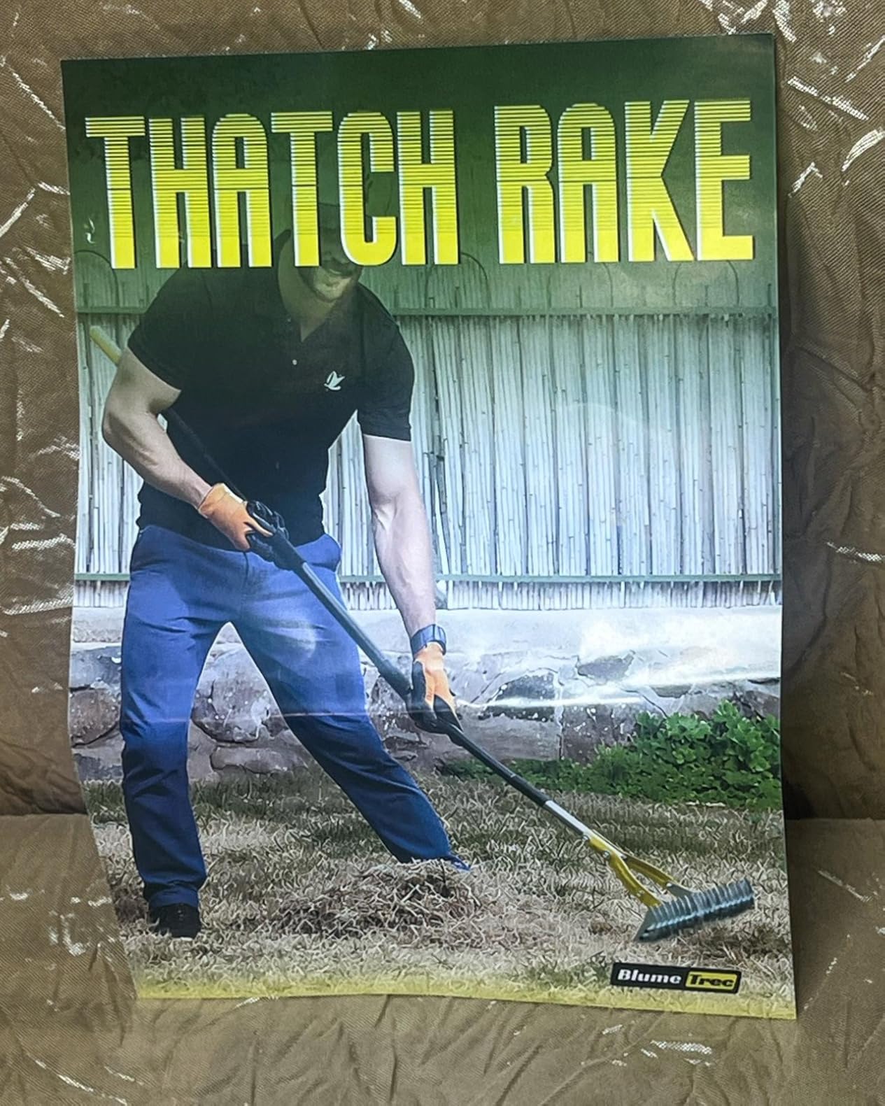 Thatch Rake for Lawn with 74inch Handle, 15 inch Dethatcher Rake for Grass to Cleaning Dead Grass, Efficient Steel Metal Rake for Dethatching, Heavy Duty Thatching Rakes for Garden, Yard customer photo 1
