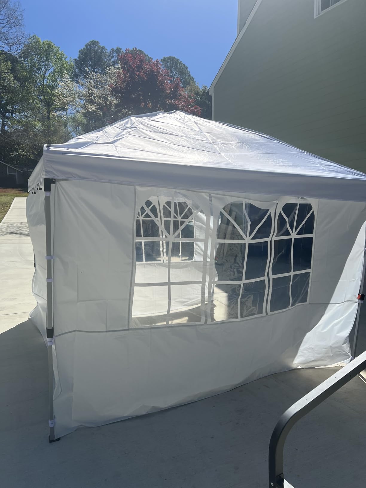 Raynesys 10x10ft Pop Up Canopy Tent with Sidewalls for Events, Parties customer photo 2