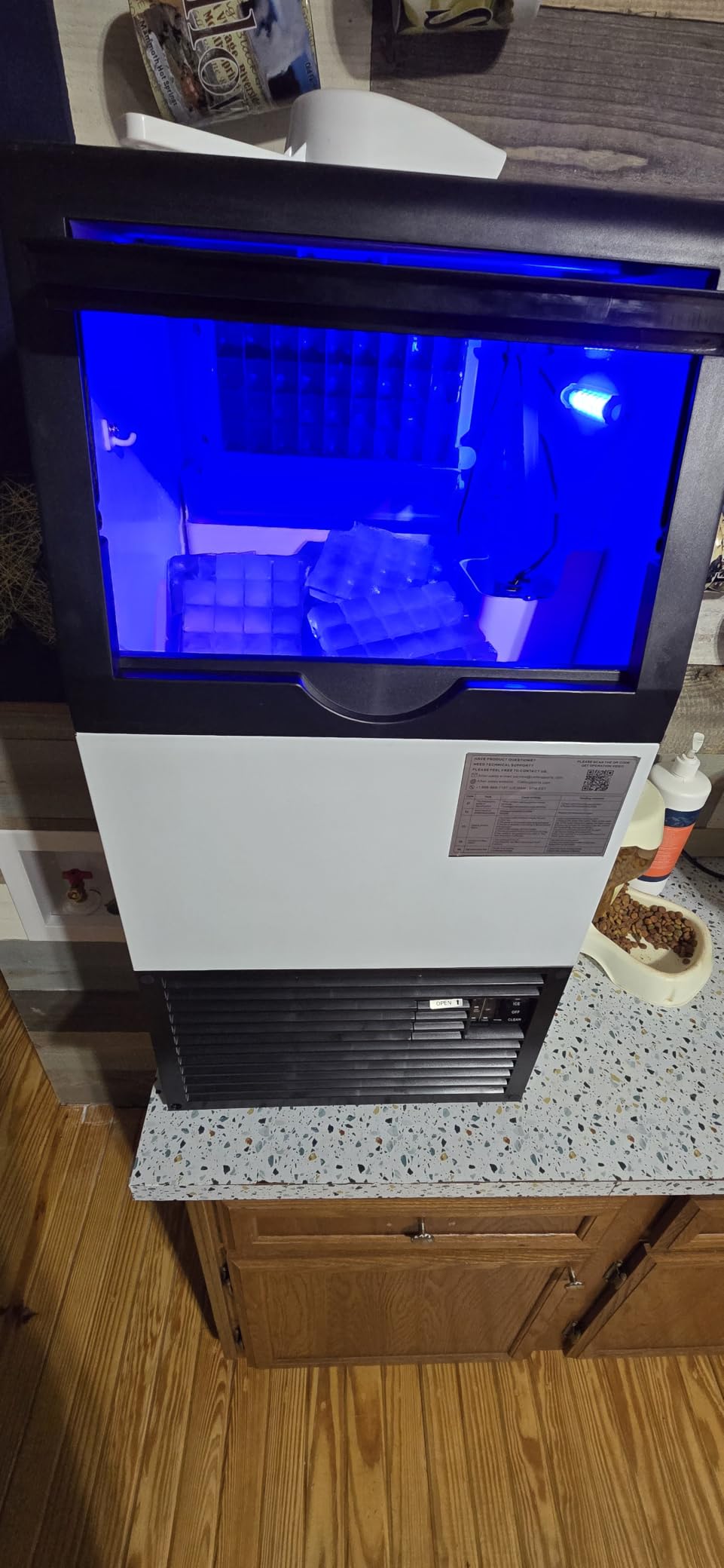 Mojgar Commercial Ice Maker Machine, 100lbs/24H with 18-33lbs Ice Storage customer photo 2