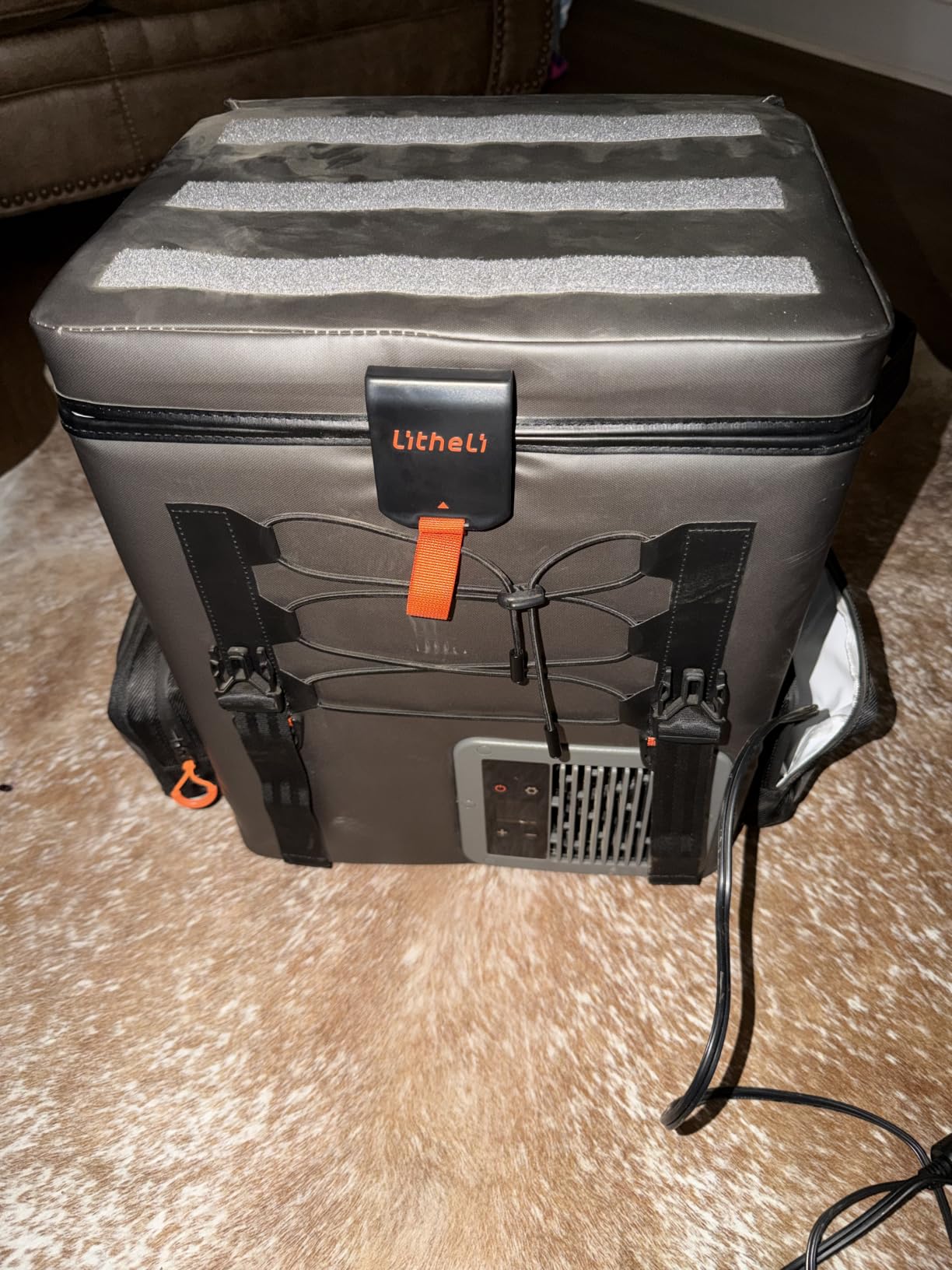 LiTHELi 12 Volt Portable Refrigerator with 2 U20 Batteries,20L/21QT Car Fridge, Portable Freezer (-4℉~68℉),Compressor Cooler with 12V/24 DC for Outdoor Camping Overlanding Truck RV SUV Van customer photo 2