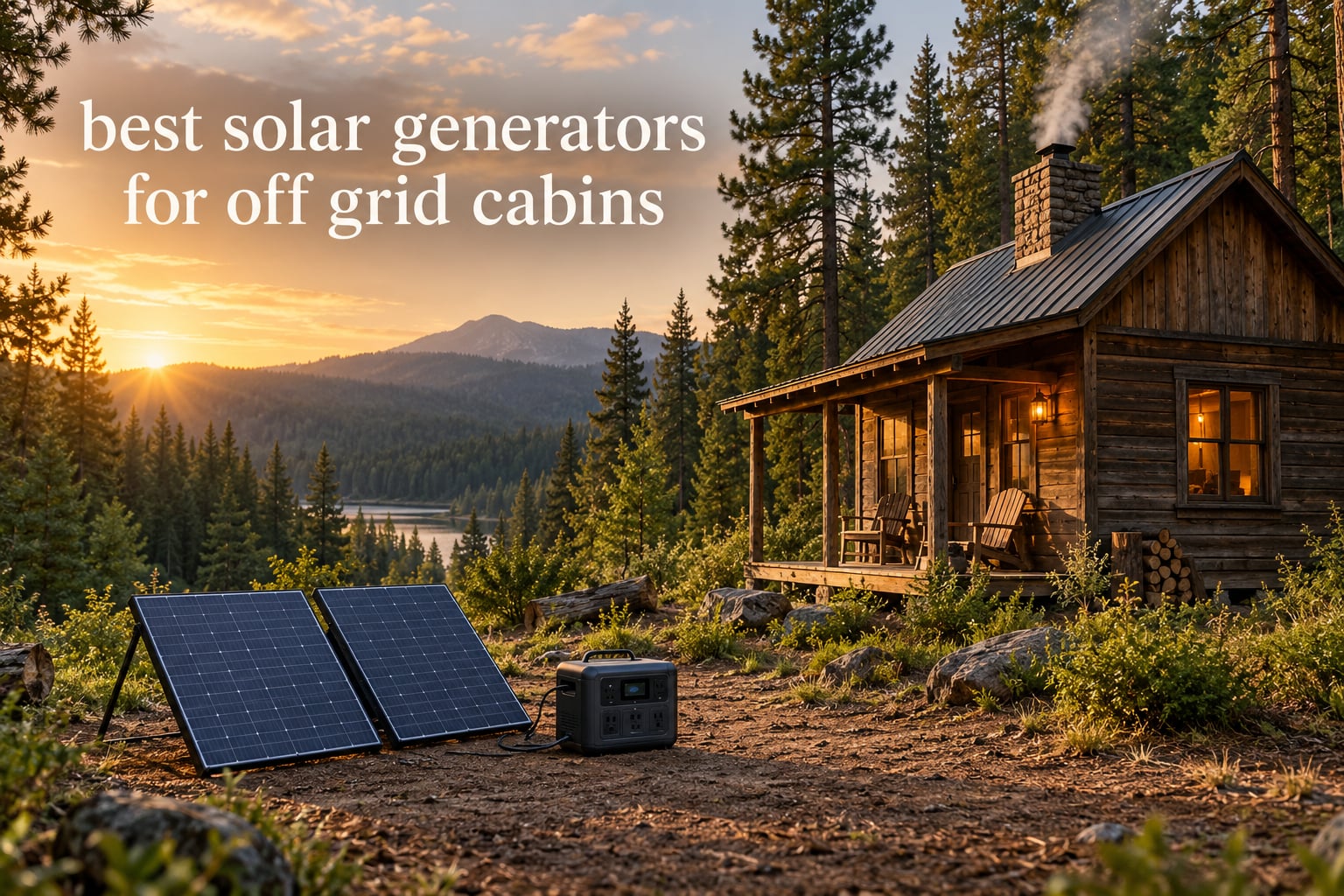 best solar generators for off grid cabins