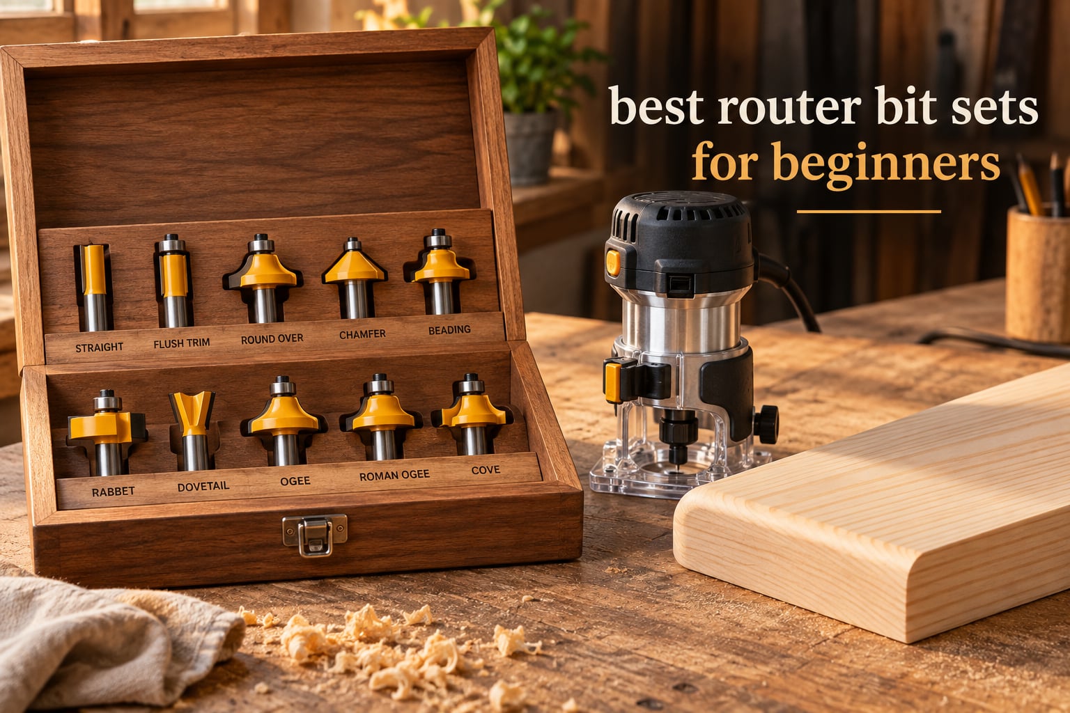 best router bit sets for beginners