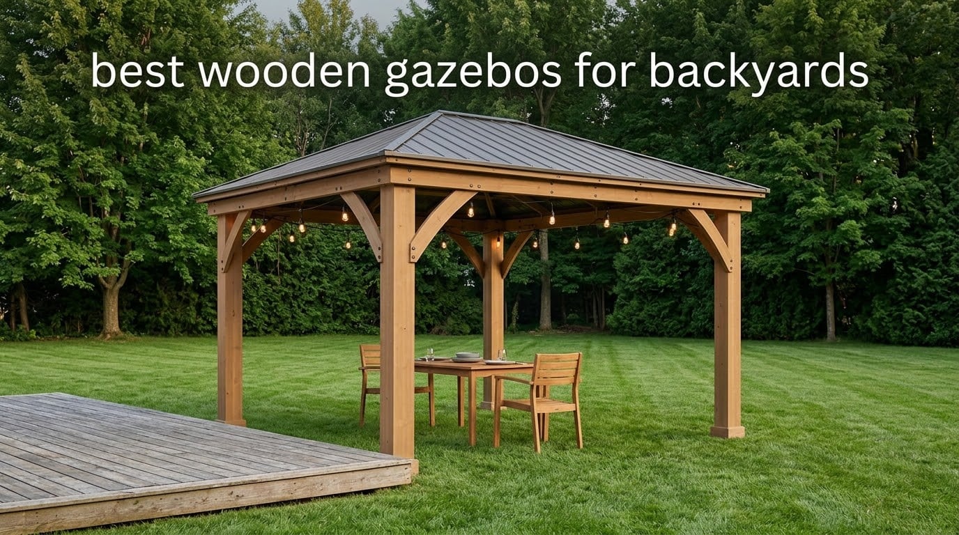 best wooden gazebos for backyards