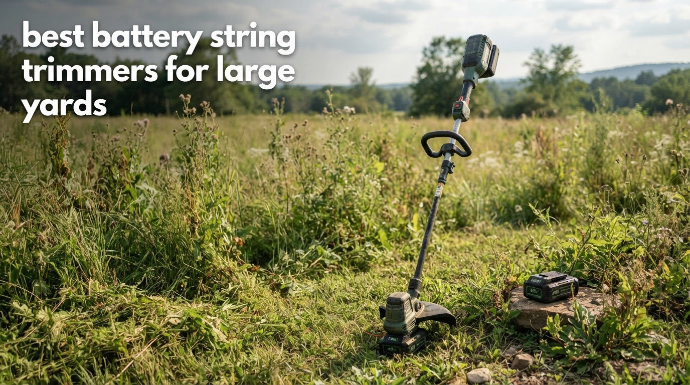 best battery string trimmers for large yards
