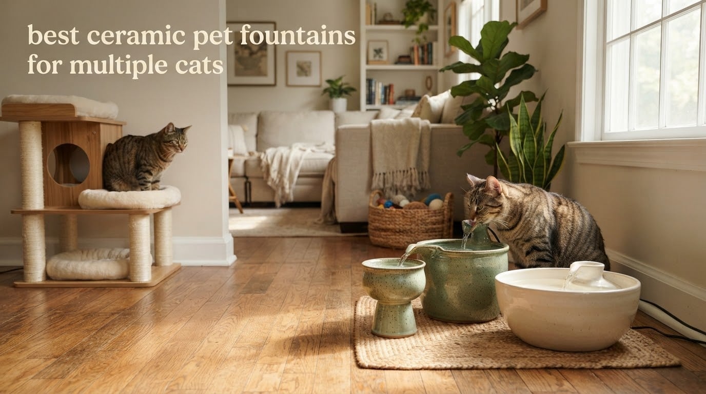best ceramic pet fountains for multiple cats
