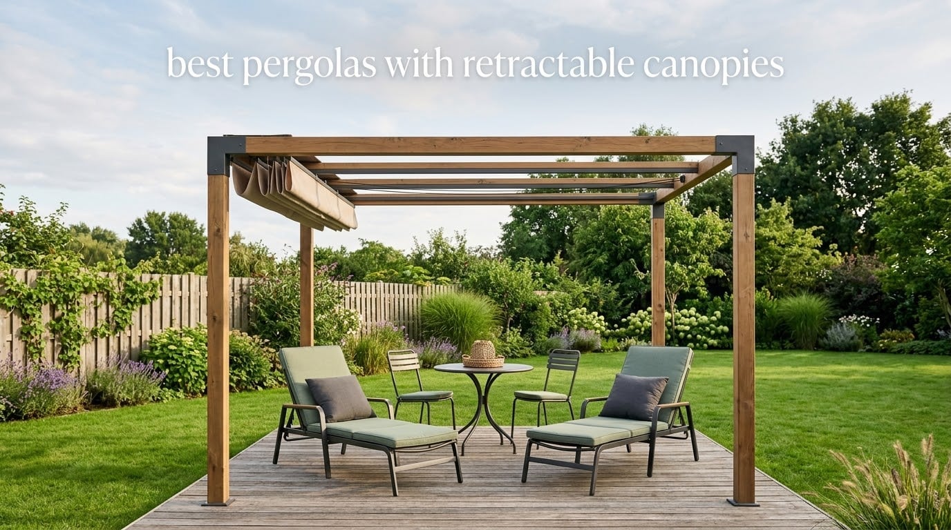 best pergolas with retractable canopies